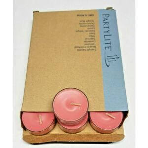 Vintage Partylite Tealight 12 Candles NOS "Be Happy" p1f/v04238